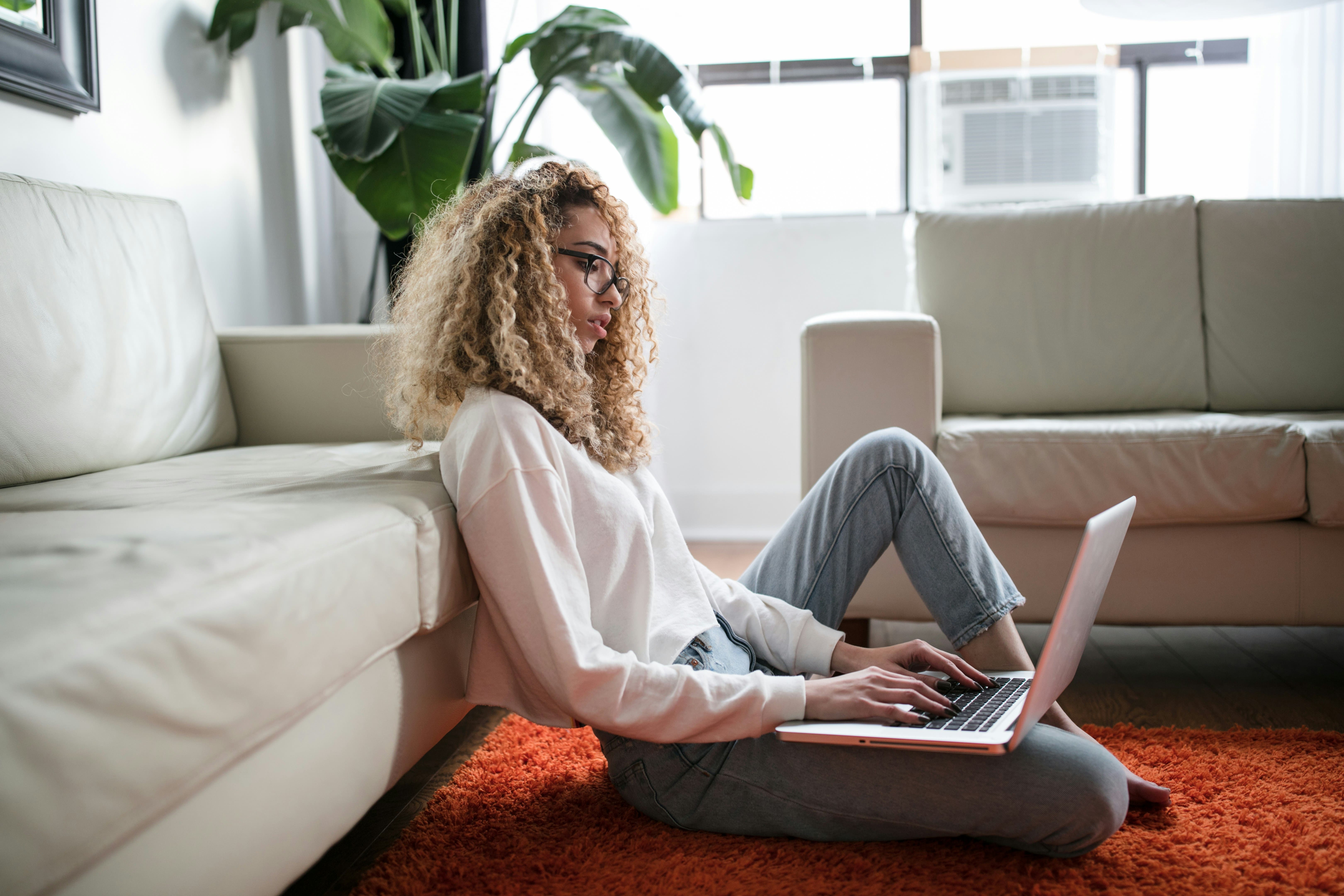 Person working at home
