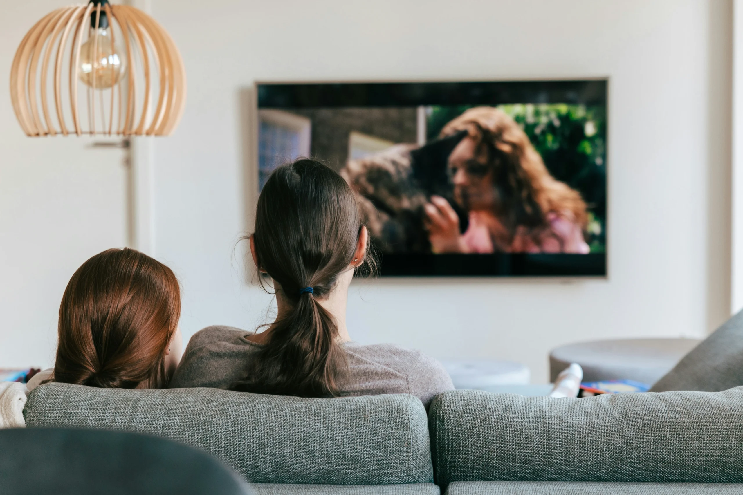 People watching TV